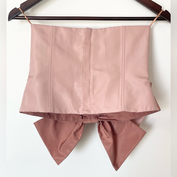 ZARA CUT OUT BOW TAFFETA TOP 3423/288/012/292 - Picture 3 of 10